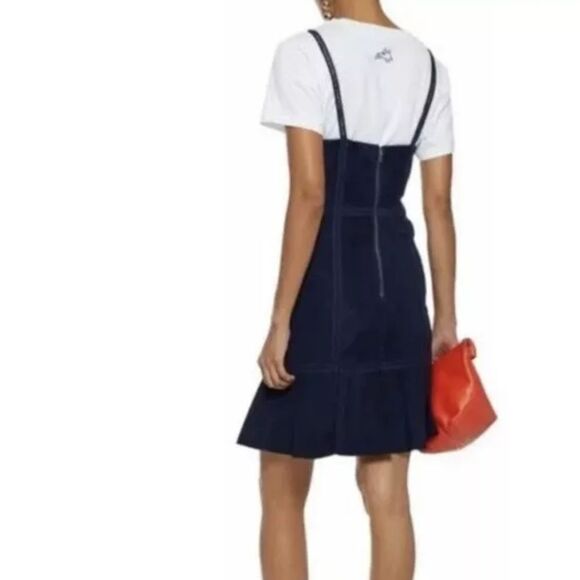 Alice + Olivia LAMBSKIN LEATHER DARK NAVY BLUE STUNNING - Picture 11 of 11